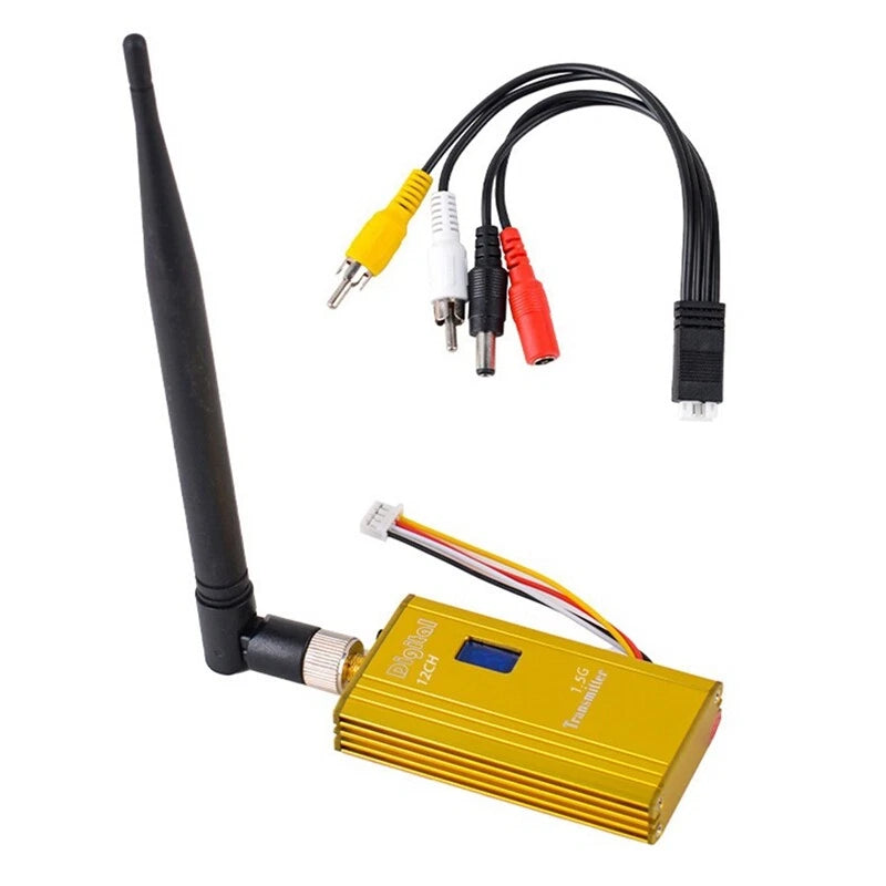 1.5.5W FPV VTX 12CH 1500MW Audio Video Transmitter for FPV Quadcopter RC-D2289-