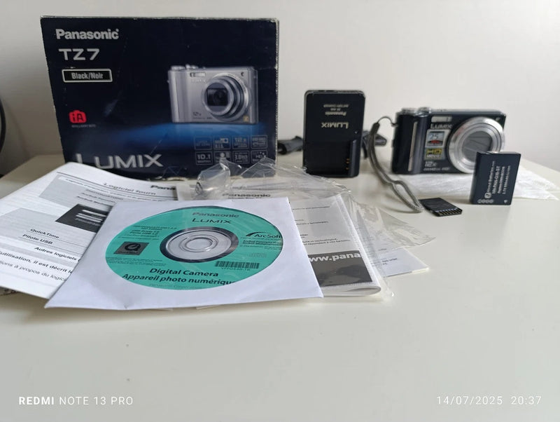 Panasonic TZ7 Digital Camera 10 MP Compact Fully Functional