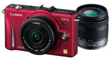 Panasonic GF2 12.1MP Zoom Lens 14-42mm/F3.5-5.6  Red DMC-GF2 W-R Japanese menu