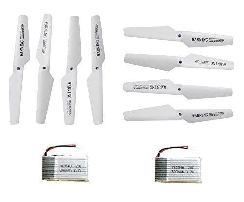 (2) X5/X5C Rotor and 600mAh Battery Set for Syma X5 X5C X5C-1 X5SC