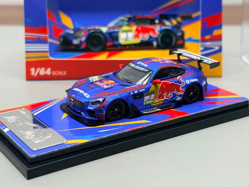 RM 1/64 Mercedes-Benz AMG GTS #3 Max Verstappen Race Car Diecast Car Model