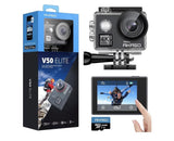 AKASO V50 Elite Waterproof Touch Screen WiFi Action camera with Helmet Accessory