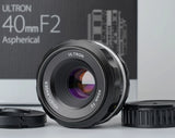 [Near Mint+++] Voigtlander ULTRON 40mm f2 SLIIS Lens MF Nikon F Mount #111A