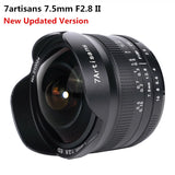 7artisans 7.5mm F2.8 II APS-C Wide Angle Fisheye Lens for Fujifilm XF X mount