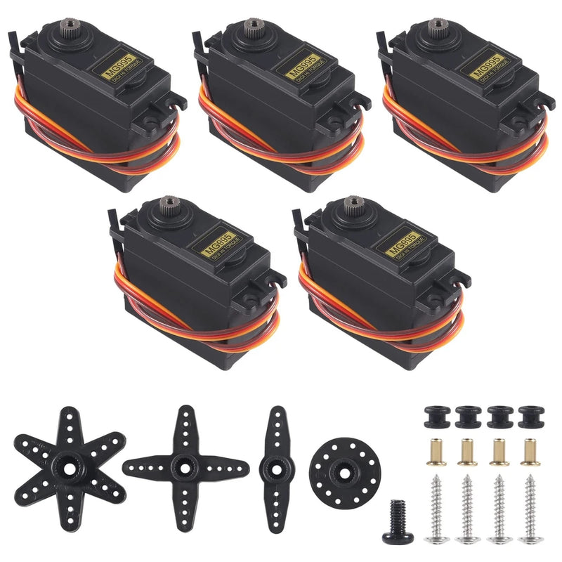 DWEII Servo Motor MG995 Control Angle180 Metal Gear 20KG Digital High...