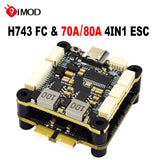 9IMOD H743 Flight Stack Flight Control 4in1 70A/80A ESC Gyro For RC FPV Drone