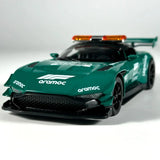 1:32 Aston Martin Vulcan Safety Car Diecast Model - Sound Light Pull-Back Toy