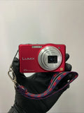 Panasonic Lumix DMC-SZ1 16.1MP Digital Camera 10x Optical Zoom Red NO BATTERY
