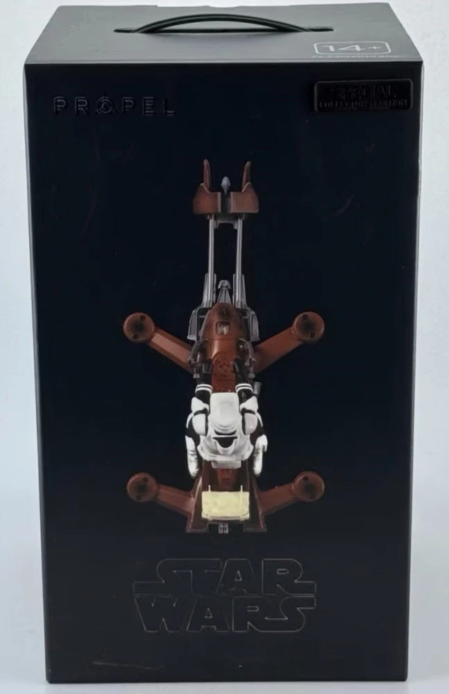 Propel RC Star Wars 74-Z speeder bike drone in retail box, front view