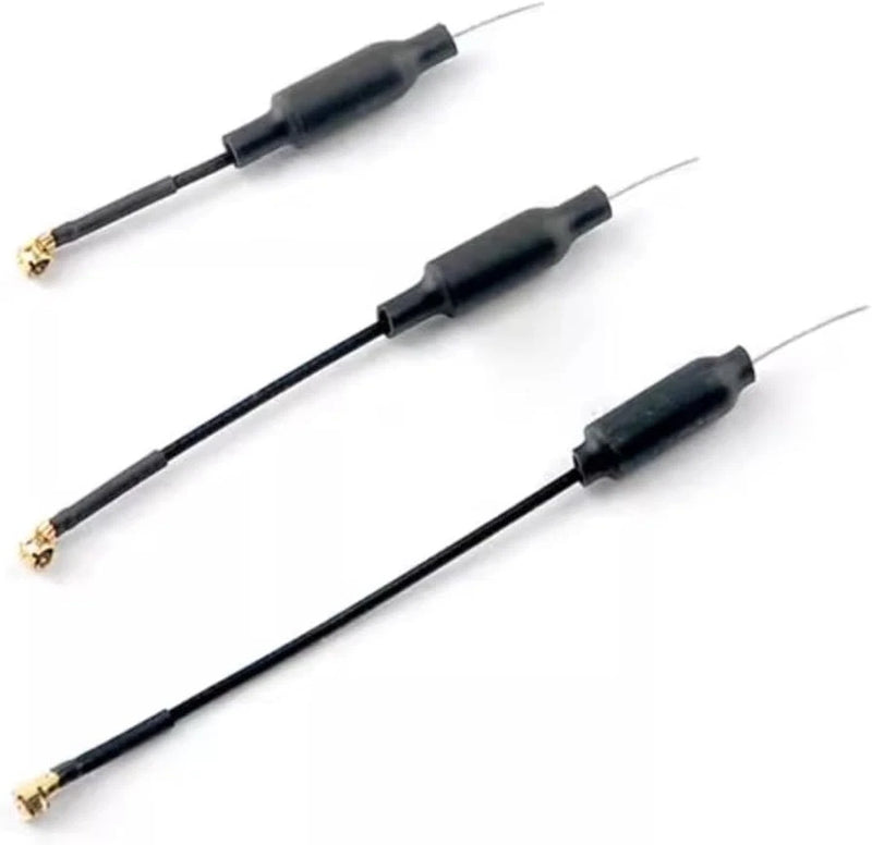 Happymodel 5.8G 2dBi U.FL dipole FPV antennas, 3-pack, black with gold connectors