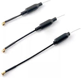 Happymodel 5.8G 2dBi U.FL dipole FPV antennas, 3-pack, black with gold connectors
