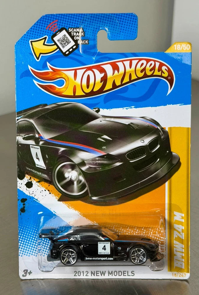 BMW Hot Wheels Z4 M E86 M Coupe S54 Black 1/64 - New - V5613-09A0N - Motorsport