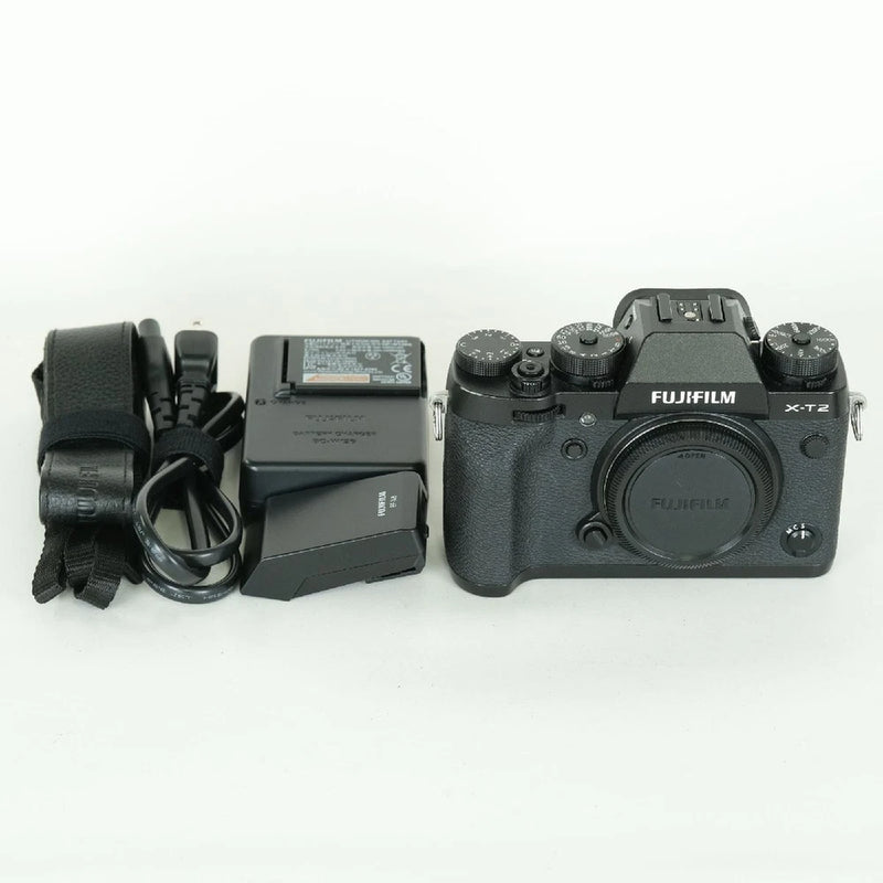 Fujifilm X-T2 Black Mirrorless Camera 24.3MP 12,553 Shutter Counts Excellent