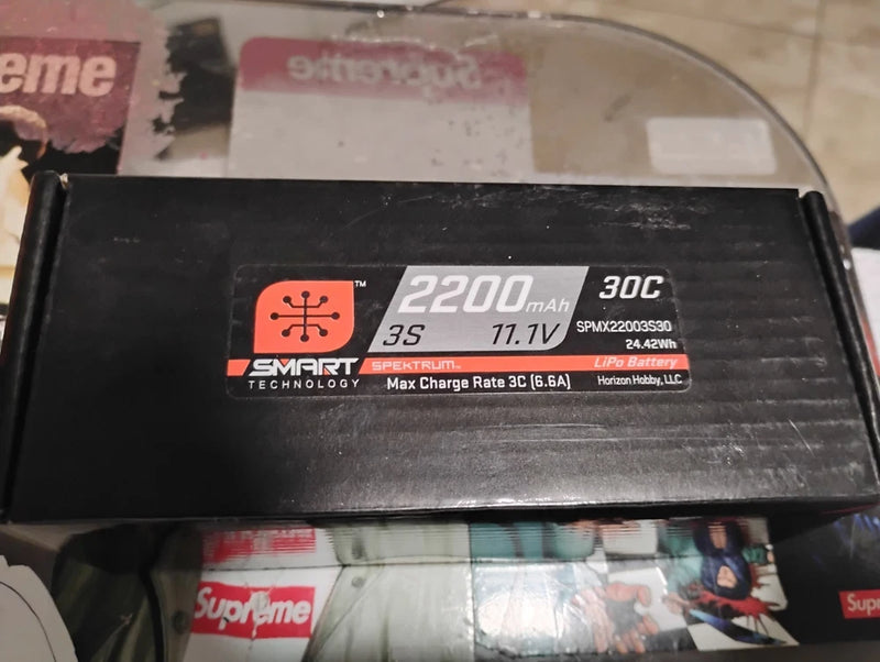 Spektrum 2200mAh 3S 11.1V Smart Li-Po 30C IC3  RC Plane Battery  SPMX22003S30 Battery