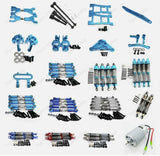 Alloy metal Upgrade Parts Blue For 1:10 Redcat Blackout XTE XBE SC Racing Rc Car