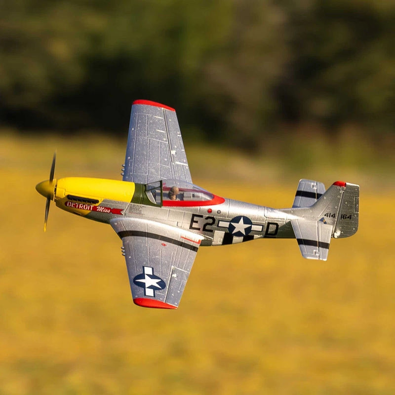 UMX P-51D Mustang ??Detroit Miss?? BNF Basic with AS3X and SAFE Select RC Airplane