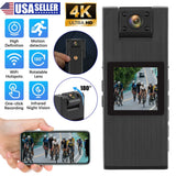 4K WiFi Camera Camcorder 1080P Body Police Cam With Audio Video DVR IR Night Cam