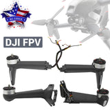 DJI FPV arm shell replacement with motor LED cover and antenna cable, with motors visible