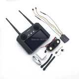 12-channel 2.4GHz drone remote controller with LCD screen and two antennas