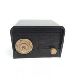 Dark UHF converter with rectangular housing and two front tuning dials