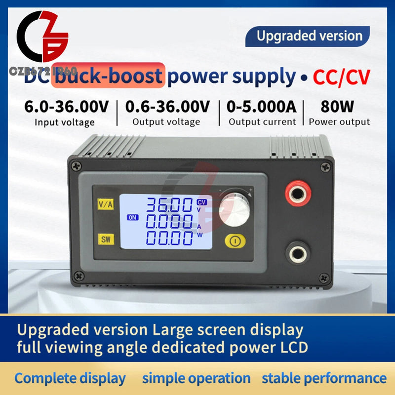 DC Adjustable Step Up Down Buck Boost Regulated Power Supply Module 5-30V/6-36V