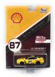 AUTO WORLD 1:64 2017 YELLOW FORD Mustang GT #87 SHELL OIL RACING MODEL CP7439-P3