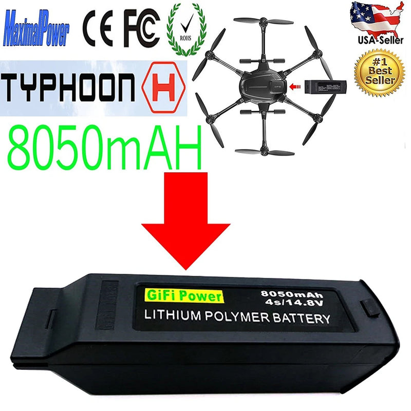 Gifi Power YUNEEC 8050mAH High Power Drone 4S Li Po Battery for Typhoon H Battery