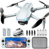 2K FPV Foldable Camera Drone Under 250g RC Quadcopter 2 Batteries Carrying Case