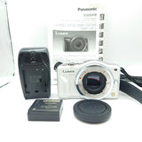 [EXC++] Panasonic Lumix DMC-GF3 12.1MP  Digital White From Japan