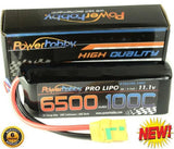6500mAh 3S 11.1V 100C Soft Case LiPo XT90 Plug Powerhobby PHB3S6500100XT90 Battery