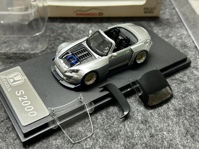 RM 1/64 Honda S2000 Detachable ceiling Diecast model--The hood is detachable.