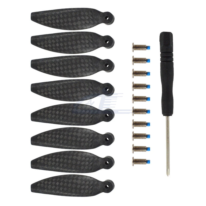 8pcs Low-Noise Propellers Carbon Fiber Blade Props Kit Set For DJI Mini 4K Drone