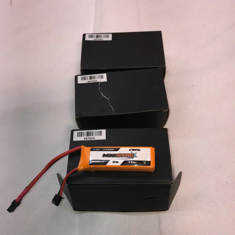 3x CNHL Ministar 450mah 70C 2s Battery  7.4v  3.33wh Battery