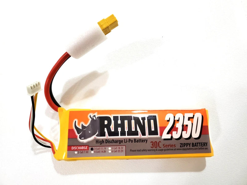 Rhino 2350 30C Series High Discharge Li-Po RC Battery 11.1V Battery