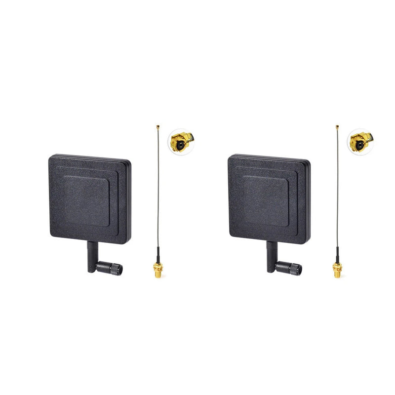 2-Pack 2.4GHz 8dBi WiFi Antenna,IPX Cable for Quadcopeter Drone FPV Controller