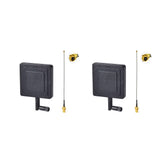 2-Pack 2.4GHz 8dBi WiFi Antenna,IPX Cable for Quadcopeter Drone FPV Controller