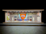 Gulf V3 Theme FOR Hot Wheels 1:64 Model Diorama Garage LED Lighting!