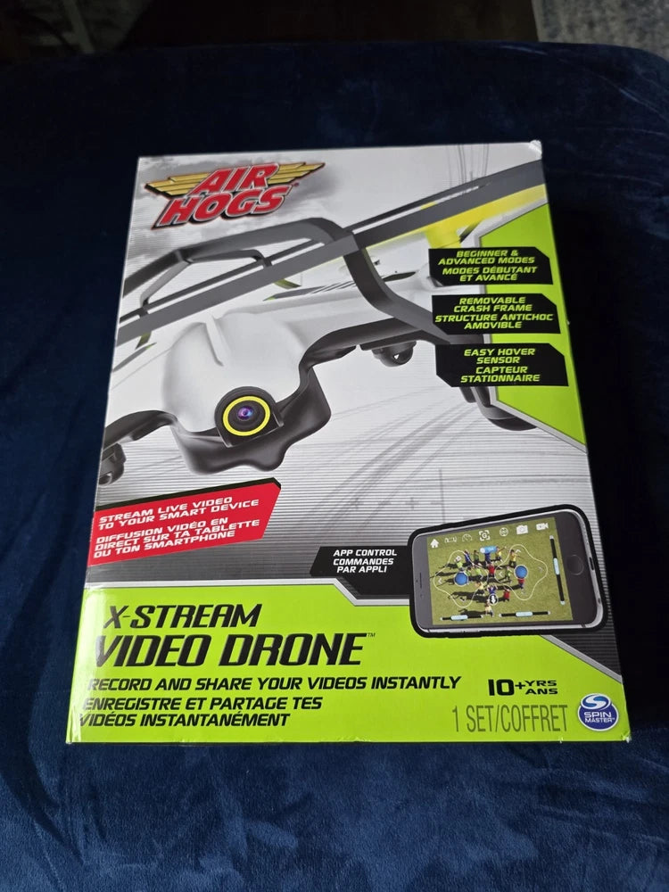 Air Hogs FPV video drone retail box with app-connected features
