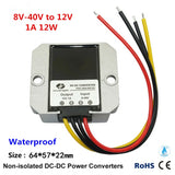 8V-40V to 12V 1A 12W regulated power supply module Car 12V to 12V regulator