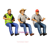 1/87 1/64 1/43 HO S SCALEHeavy Truck Driver - Relaxed Sitting Pose Mini Model
