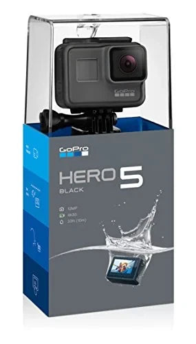 GoPro HERO5 black waterproof action camera in retail box