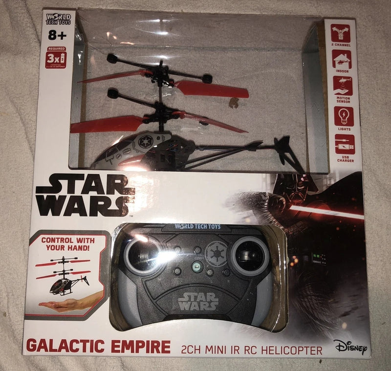 WORLD TECH DISNEY STAR WARS GALACTIC EMPIRE MINI REMOTE CONTROL RC HELICOPTER