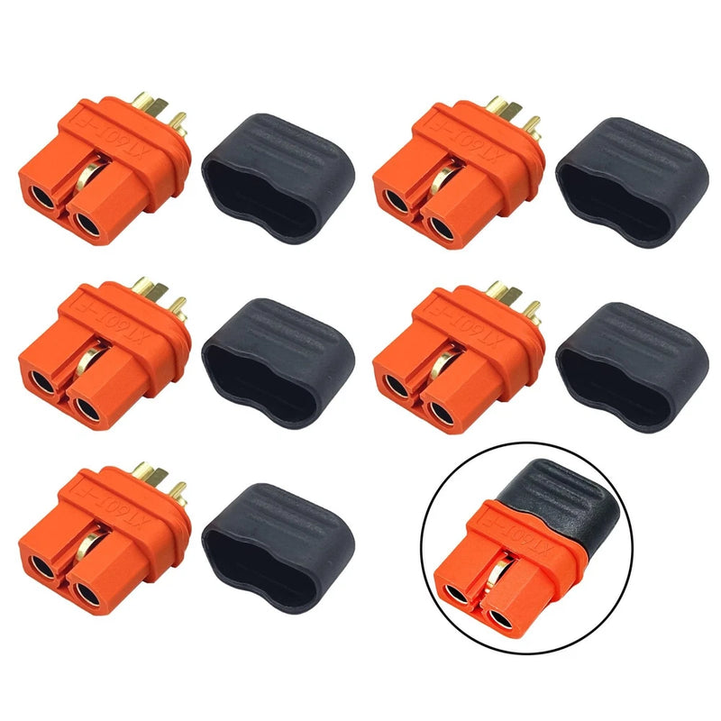 5Pcs XT60i XT60I-F Plug Female Connector with Sheath Housing for RC Lipo Battery Battery