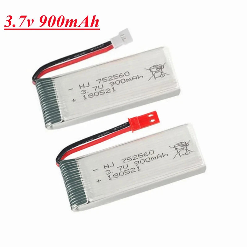 3.7V 900mah Lipo Battery JST XH2.54 plug For X5 X5C X5SC X5SW 8807 8807W A6W M68