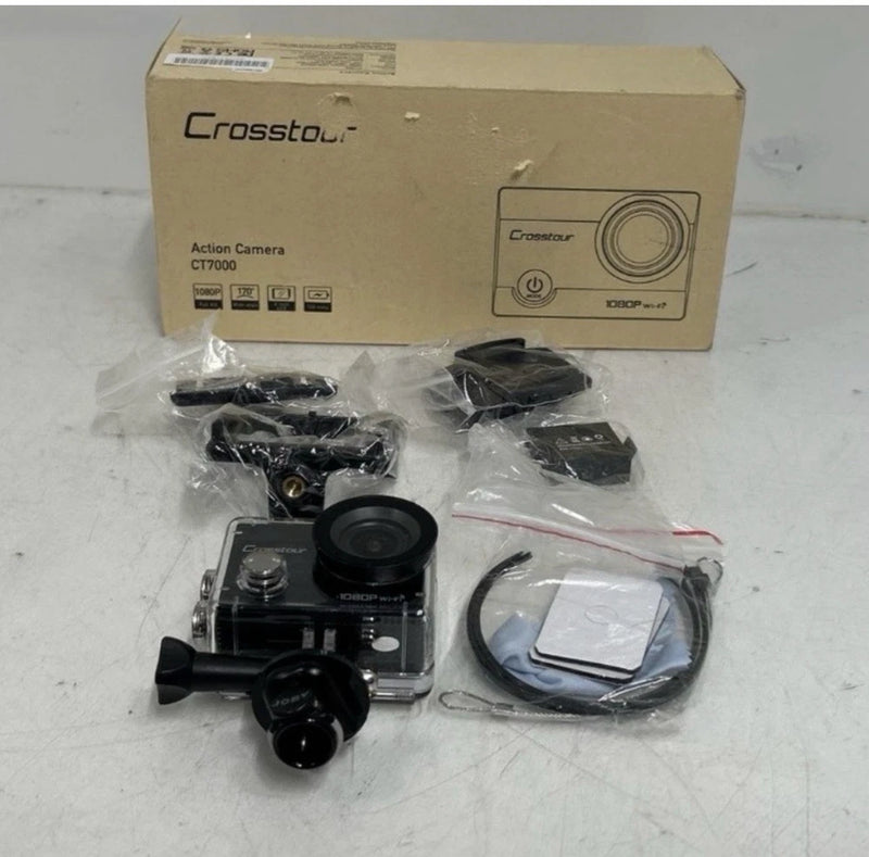 Crosstour CT7000 Action Camera 1080P Wi-Fi Waterproof Black