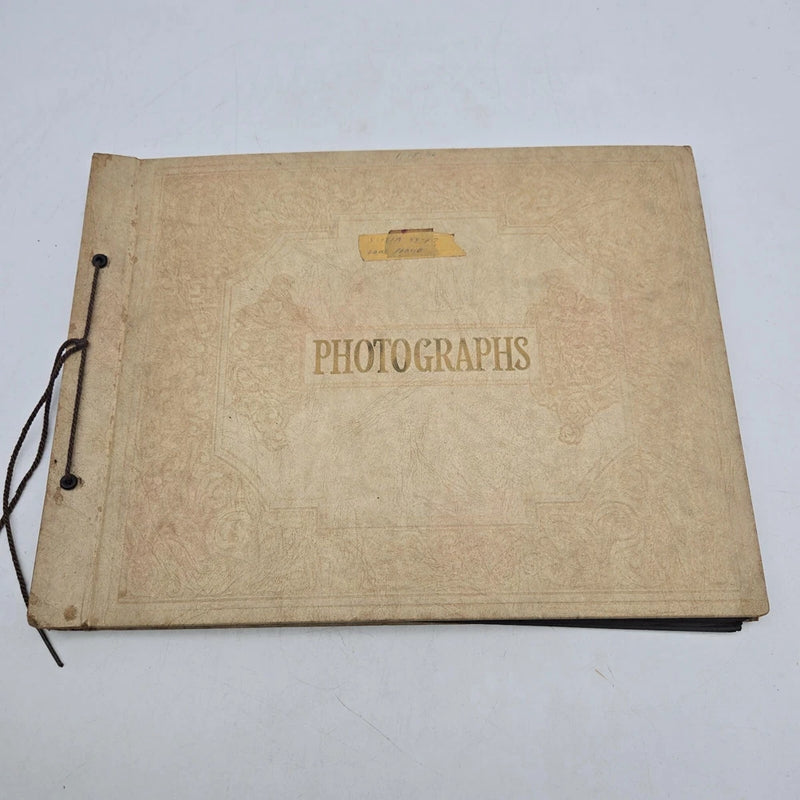 Vtg Photograph Album w/ 80+ Photos Bowling Navy Officer Lake Placid New York
