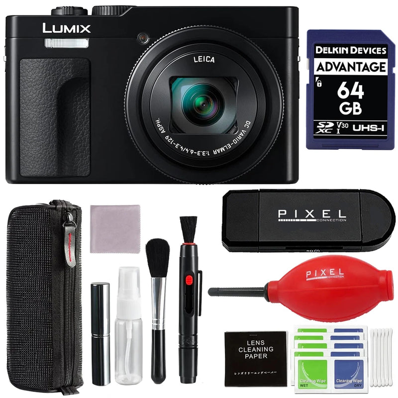 Panasonic Lumix ZS99 Point and Shoot Camera (Black) with Accessories Bundle