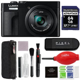 Panasonic Lumix ZS99 Point and Shoot Camera (Black) with Accessories Bundle