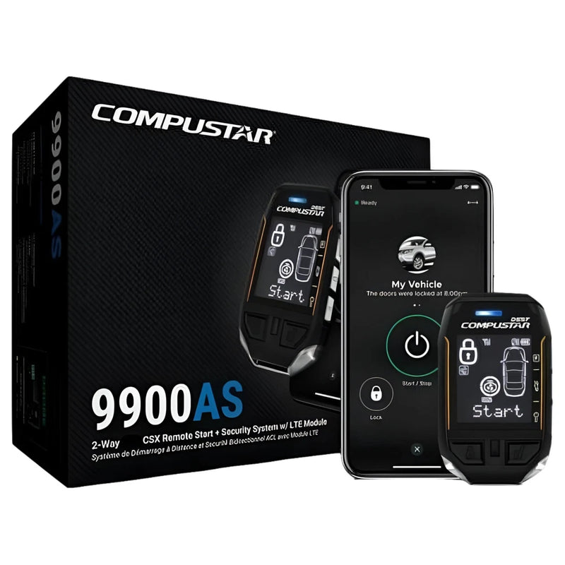 Compustar CSX9900-AS T12 2-Way LoRa Remote Start & Security Kit w/ Drone LTE