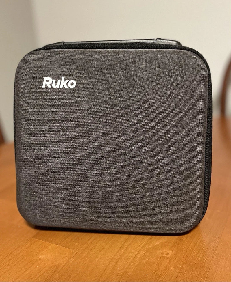 Gray hard drone camera carrying case with Ruko logo